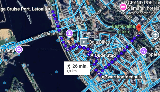 CRUISERWIJZER: CRUISEHAVEN RIGA LETLAND WANDELING